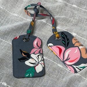 Vera Bradley Coastal Paradise Design 2 Designer Luggage Tags Summer 2019-22 NWOT